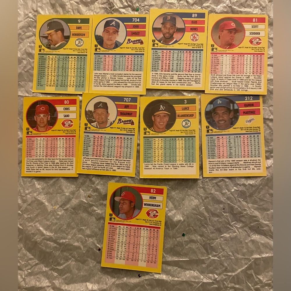 Vintage Baseball Trading Cards Collection